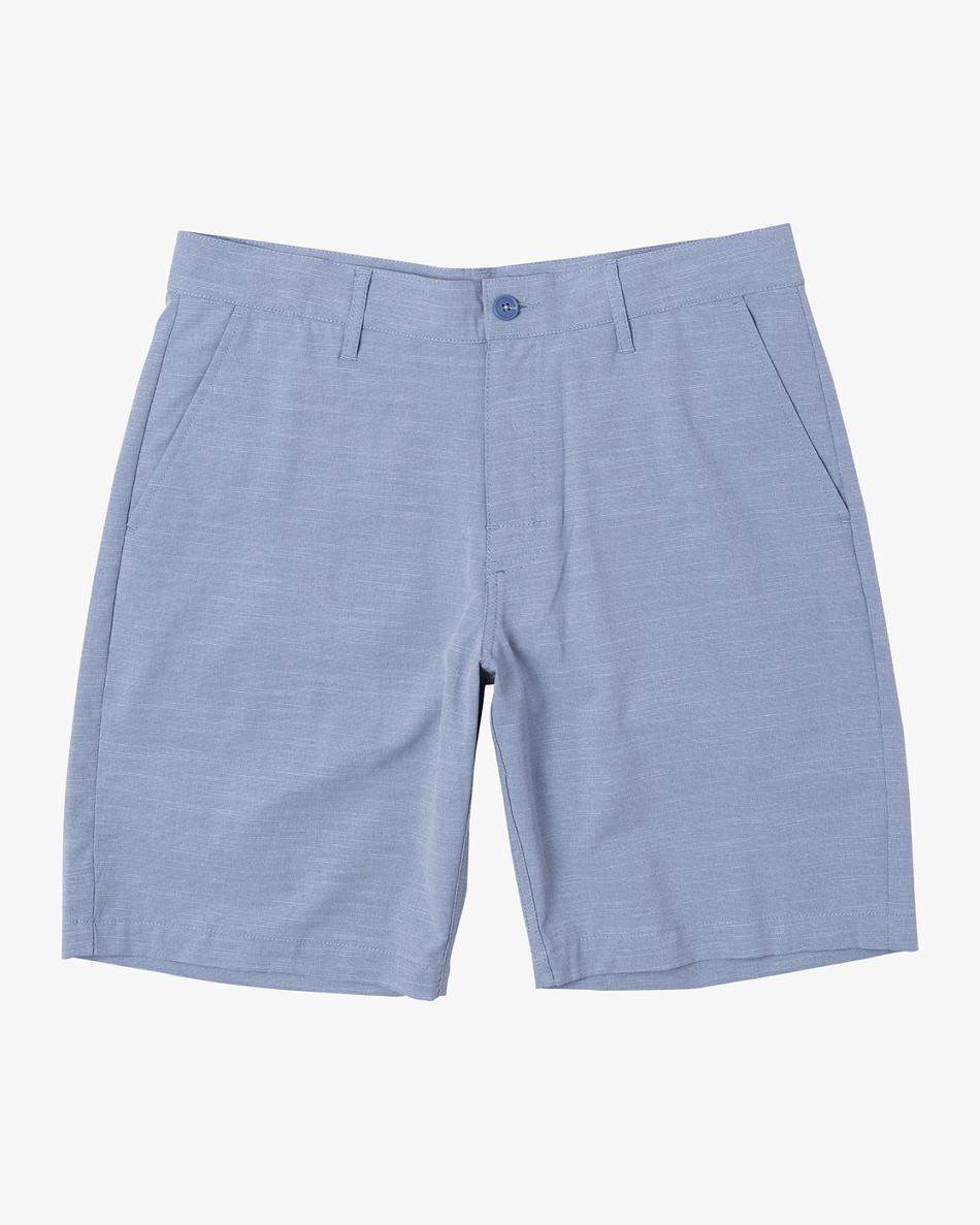 Pantalones Cortos Rvca Balance Híbrido 17 Niño Azules | MCOFT53172