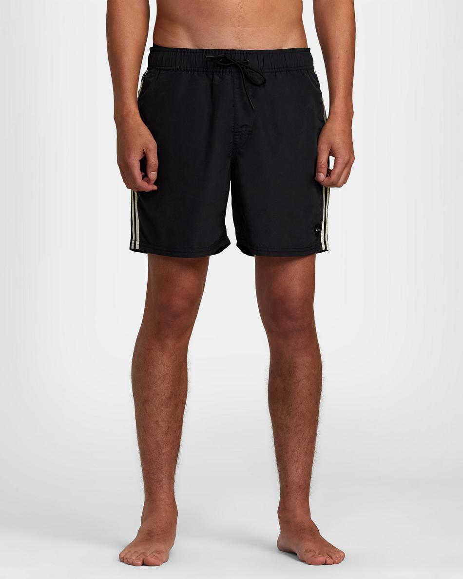 Pantalones Cortos Rvca Breakout Elastic 16 Hombre Negras | XCOBH98313