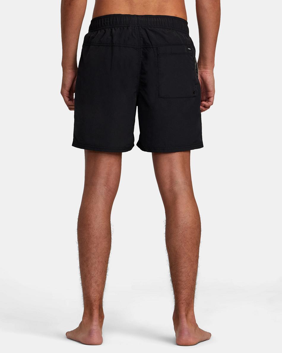 Pantalones Cortos Rvca Breakout Elastic 16 Hombre Negras | XCOBH98313