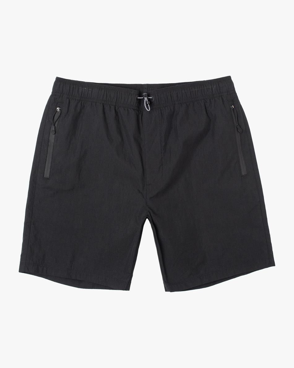 Pantalones Cortos Rvca Brodie 2 Híbrido Elastic 17 Hombre Negras | MCOFT59541