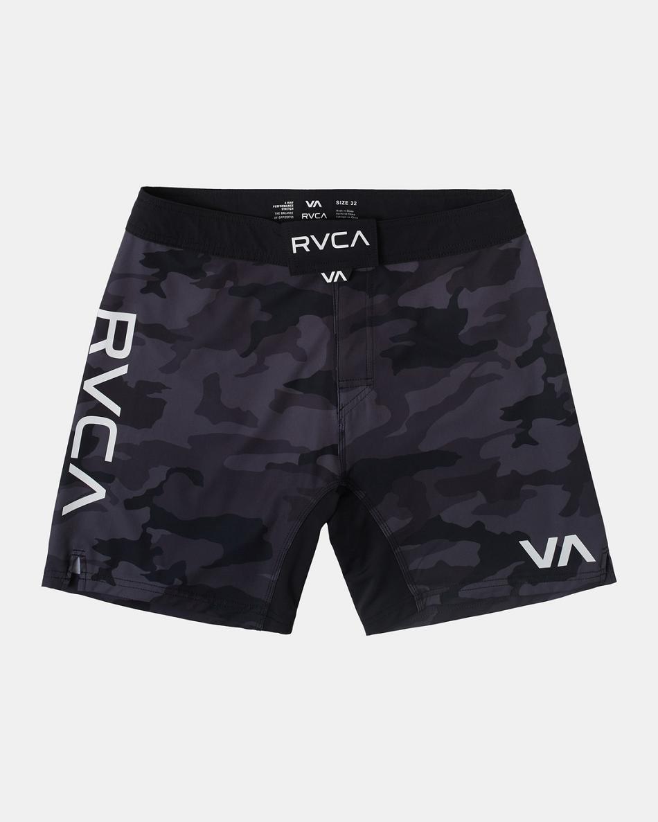 Pantalones Cortos Rvca Fight Scrapper Elastic 15 Hombre Gris Camuflaje | ECOVG77984