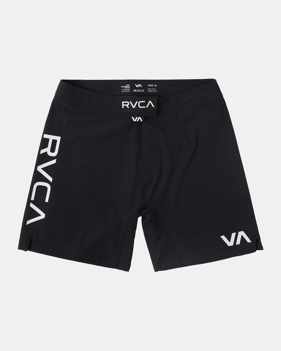 Pantalones Cortos Rvca Fight Scrapper Elastic 15 Hombre Negras | GCOEC62318