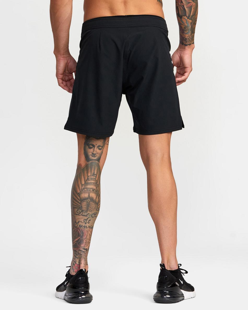 Pantalones Cortos Rvca Grappler Elastic 17 Hombre Negras | COJZR90171