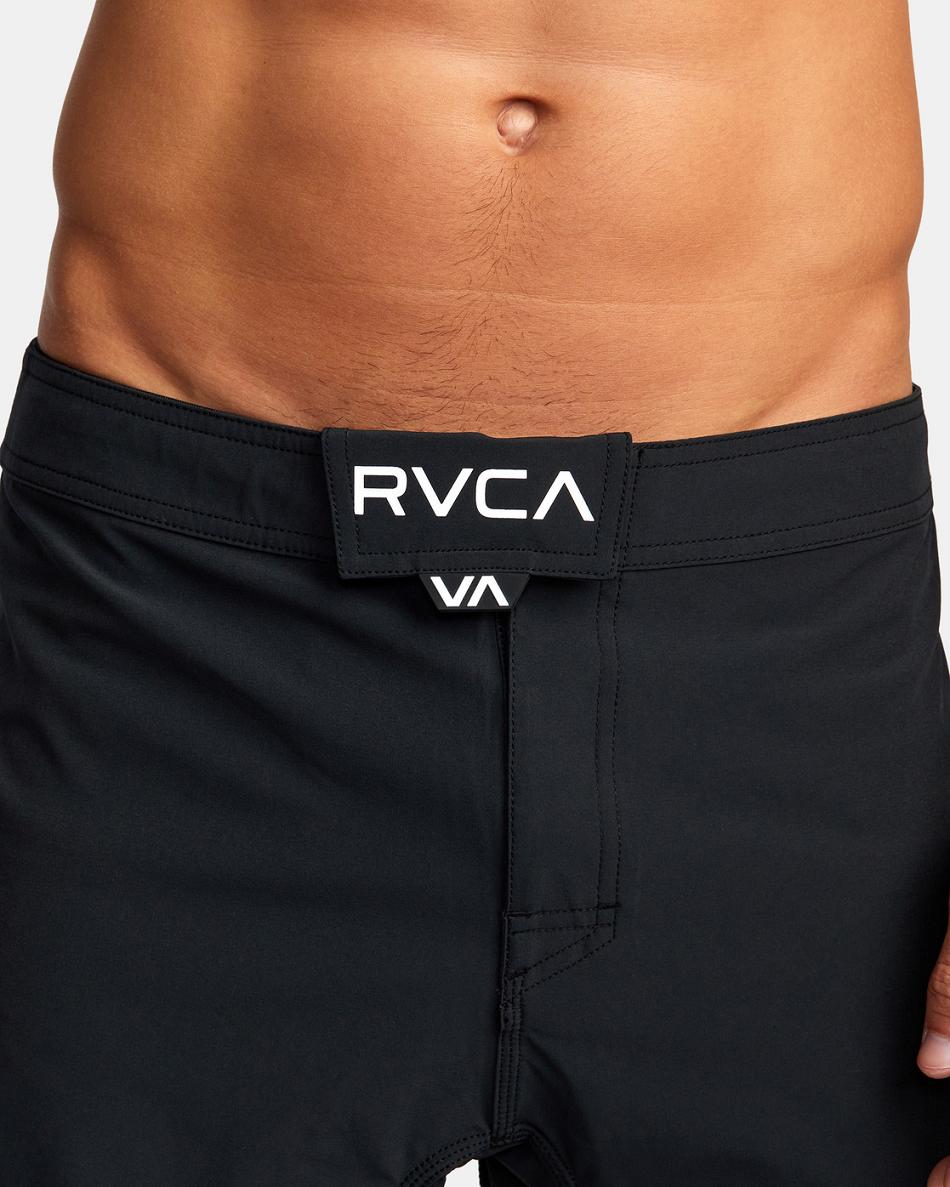 Pantalones Cortos Rvca Grappler Elastic 17 Hombre Negras | COJZR90171