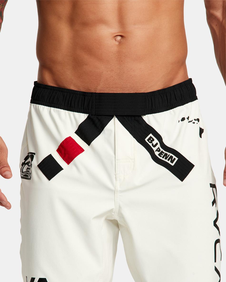 Pantalones Cortos Rvca Limited Edition BJ Penn Legend Corta Hombre Blancas | GCOUC68979