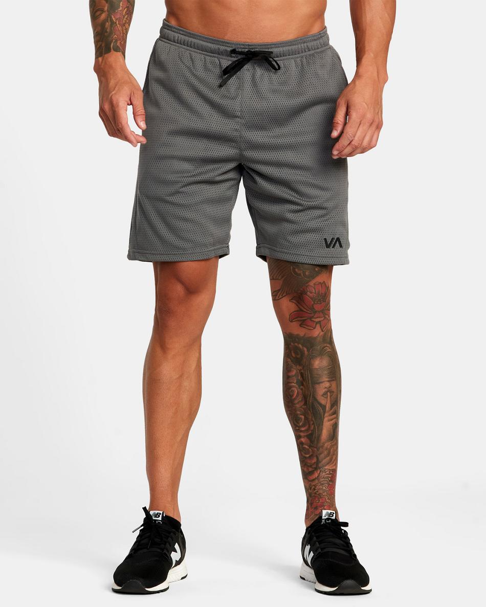 Pantalones Cortos Rvca MESH SPORT SHORT 17 Hombre Smoke | CONEJ51537