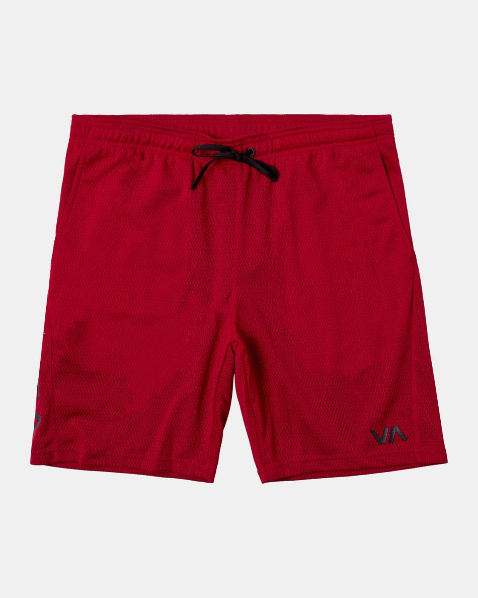 Pantalones Cortos Rvca MESH SPORT SHORT 17 Hombre Rojas | GCOEC52806