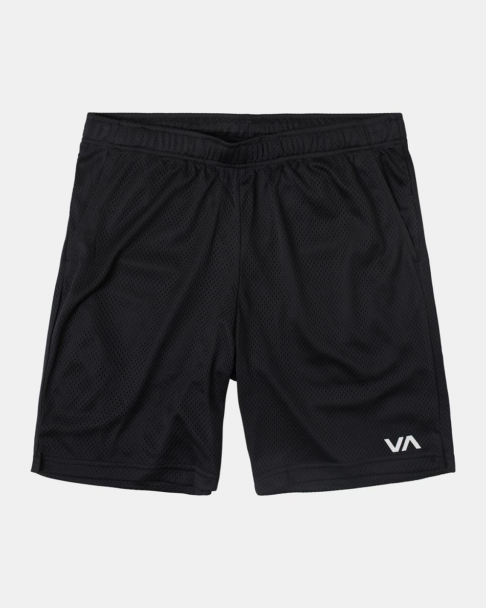 Pantalones Cortos Rvca Mesh II Elastic 19 Hombre Negras | GCOEC88466