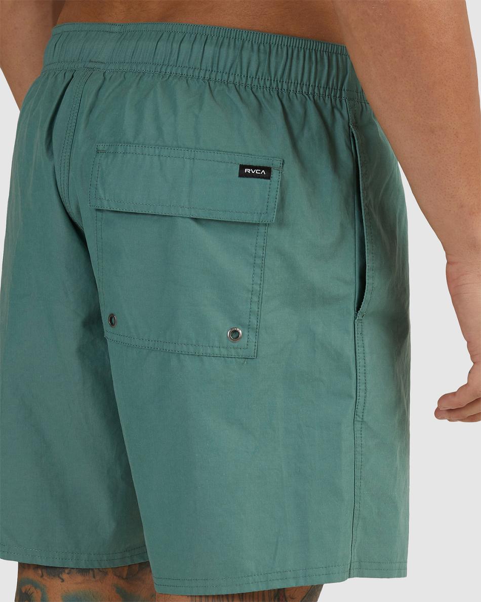 Pantalones Cortos Rvca Opposites Elastic 2 17 Hombre New Spinach | COCIF68143