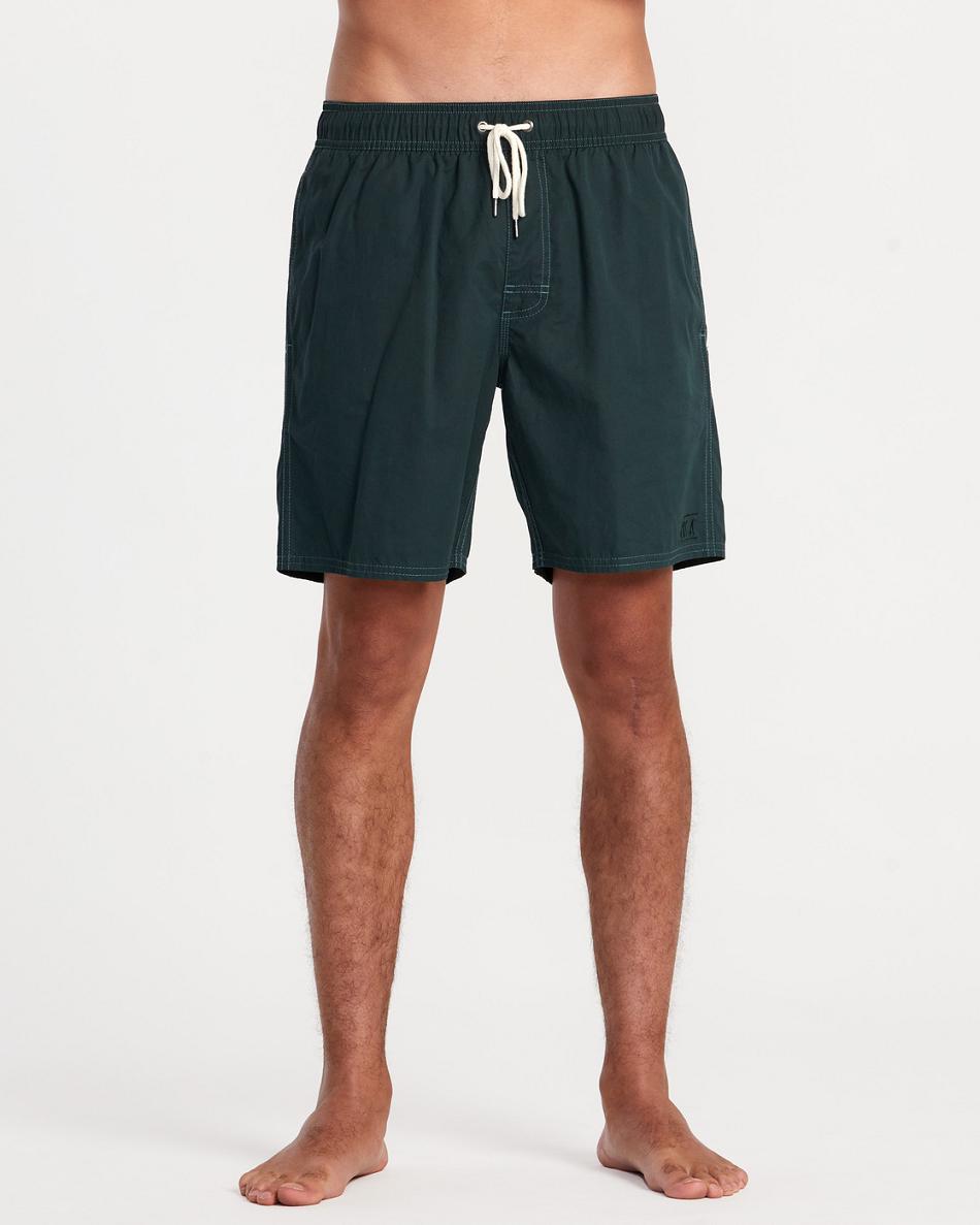 Pantalones Cortos Rvca Opposites Elastic 2 17 Hombre Verde | COQCS93936