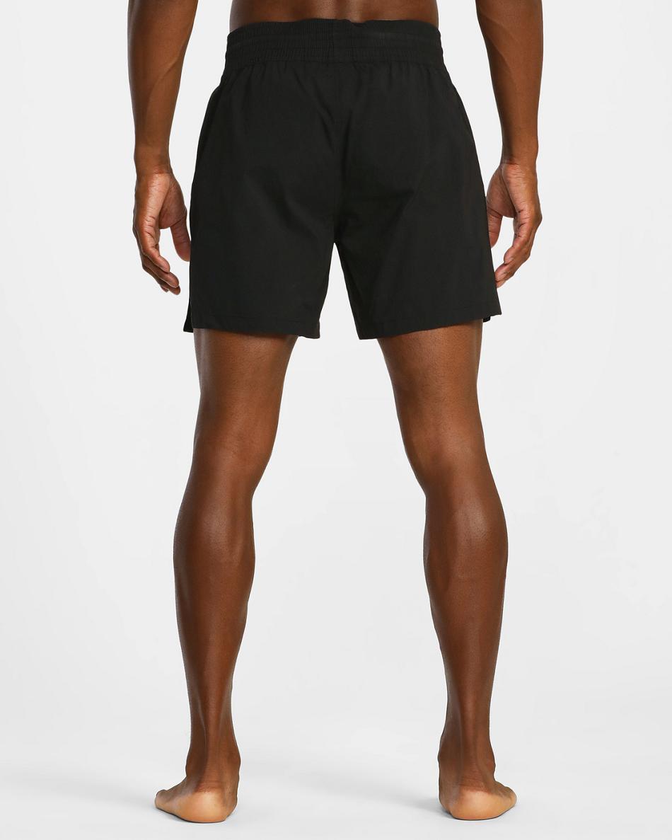 Pantalones Cortos Rvca Spartan Elastic Entrenamiento 17 Hombre Negras | FCOHY70721