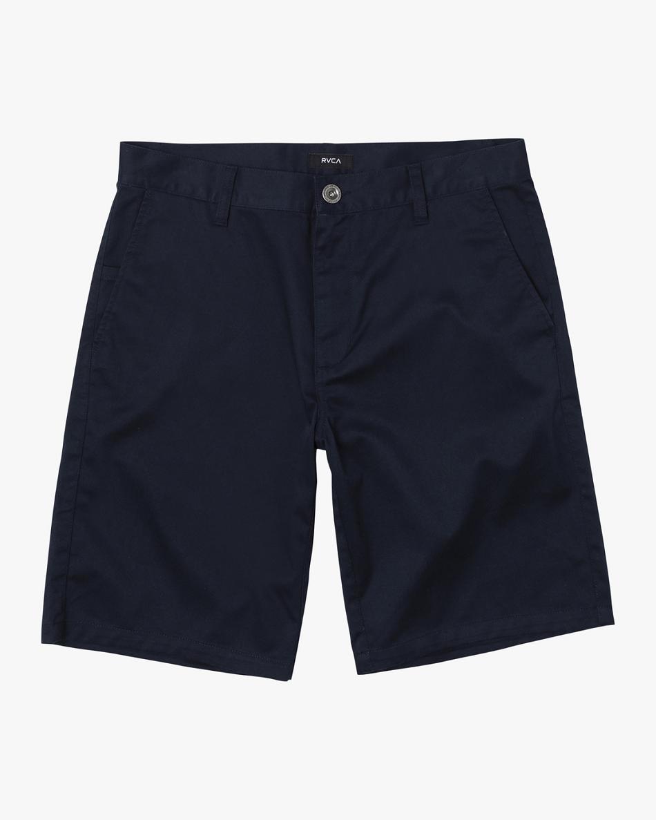 Pantalones Cortos Rvca Weekday Stretch 18 Niño Azul Marino | COEGJ23568