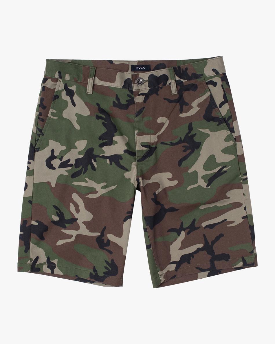 Pantalones Cortos Rvca Weekday Stretch 18 Niño Camuflaje | SCOVO41233