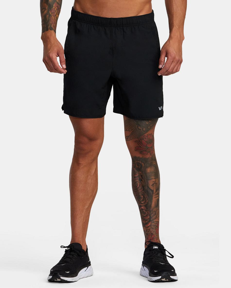 Pantalones Cortos Rvca YOGGER IV ATHLETIC 17 Hombre Negras | ECOVG50421