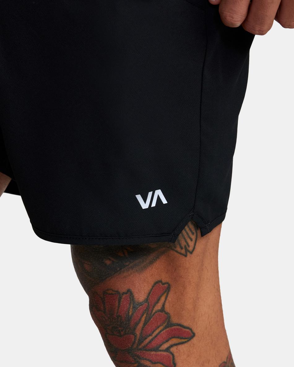 Pantalones Cortos Rvca YOGGER IV ATHLETIC 17 Hombre Negras | ECOVG50421