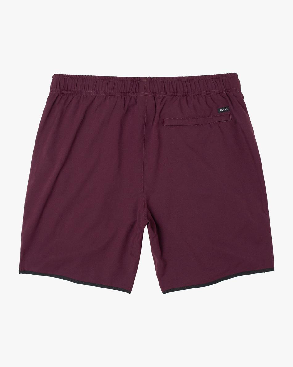 Pantalones Cortos Rvca YOGGER IV ATHLETIC 17 Hombre Plum | XCOGW28447