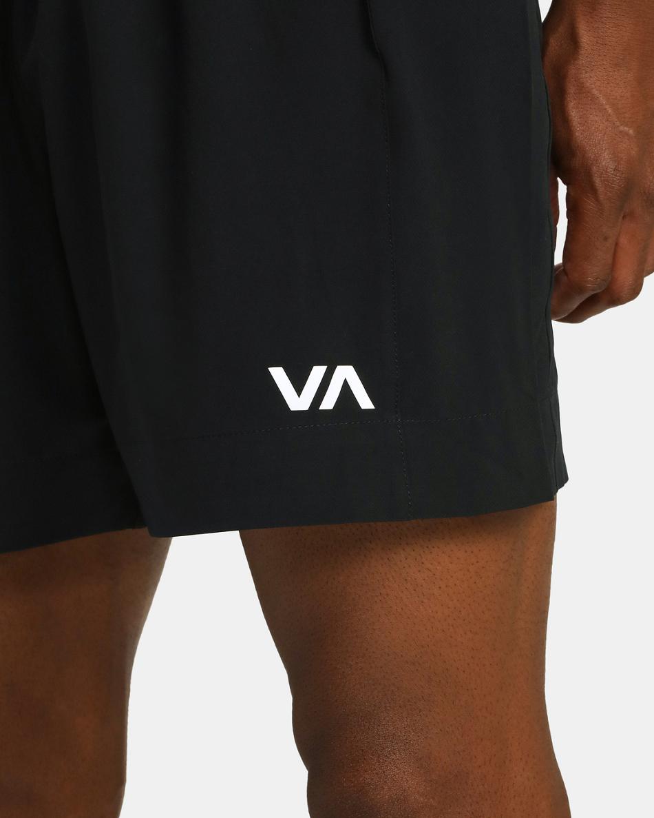 Pantalones Cortos Rvca Yogger Elastic Boxing 17 Hombre Negras | SCOVO86270