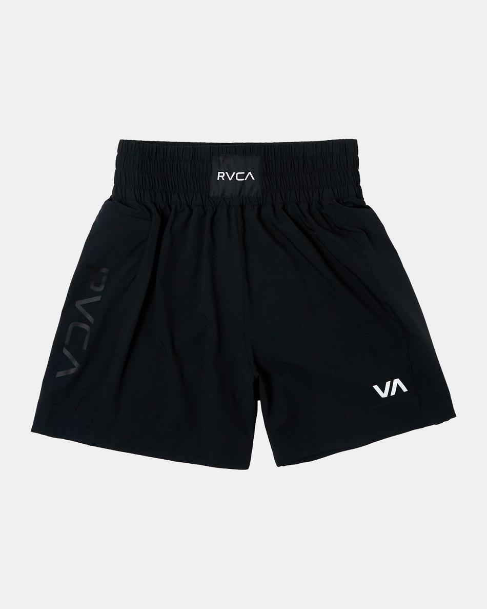 Pantalones Cortos Rvca Yogger Elastic Boxing 17 Hombre Negras | SCOVO86270