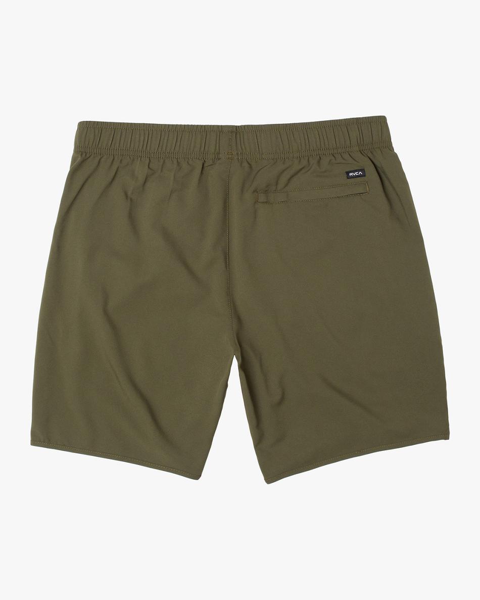 Pantalones Cortos Rvca Yogger III Elastic 15 Niño Verde Oliva | DCOKV76798