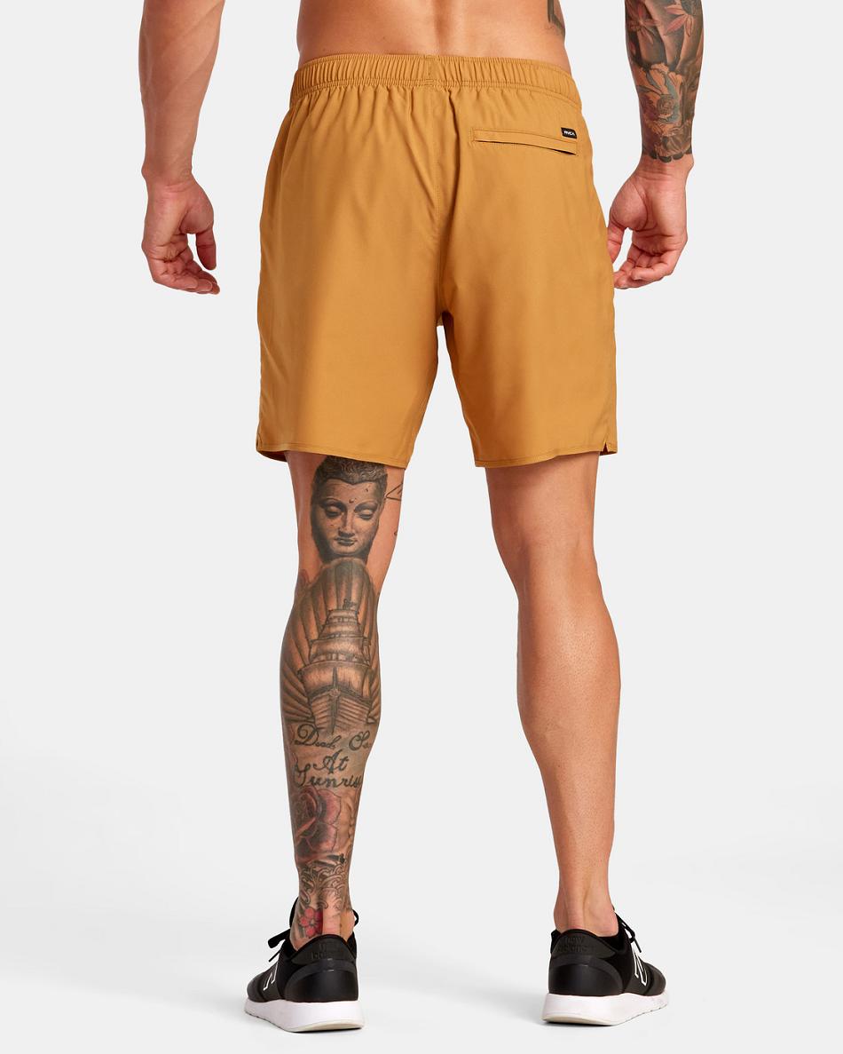 Pantalones Cortos Rvca Yogger IV Elastic 17 Hombre Tumeric | ZCOMJ65362