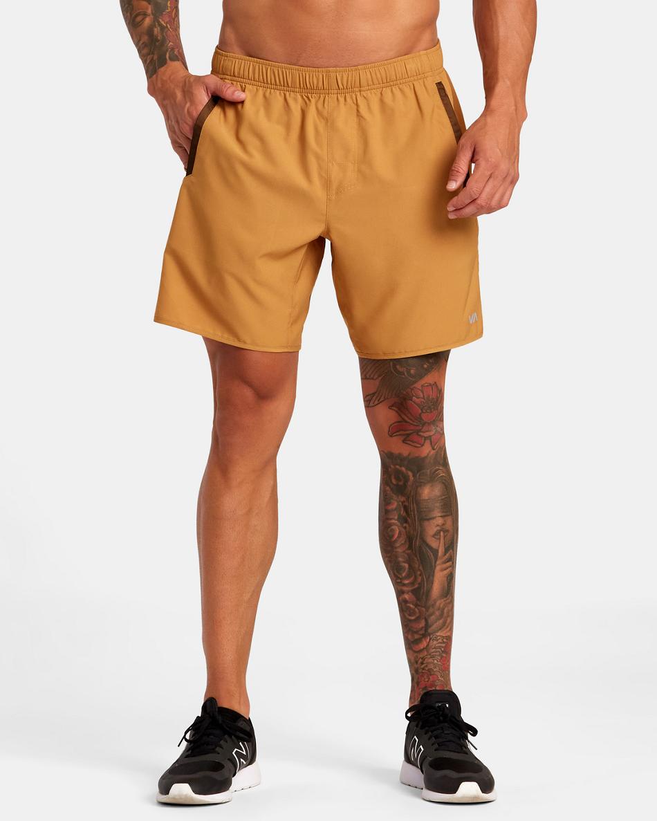 Pantalones Cortos Rvca Yogger IV Elastic 17 Hombre Tumeric | ZCOMJ65362