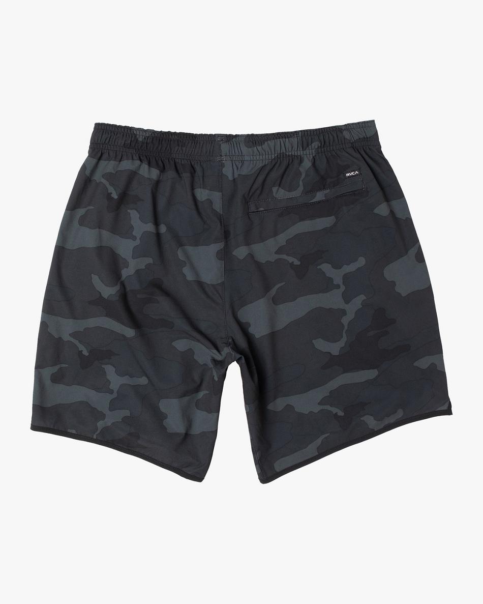 Pantalones Cortos Rvca Yogger Stretch Elastic 15 Niño Negras Camuflaje | BCOSD29761