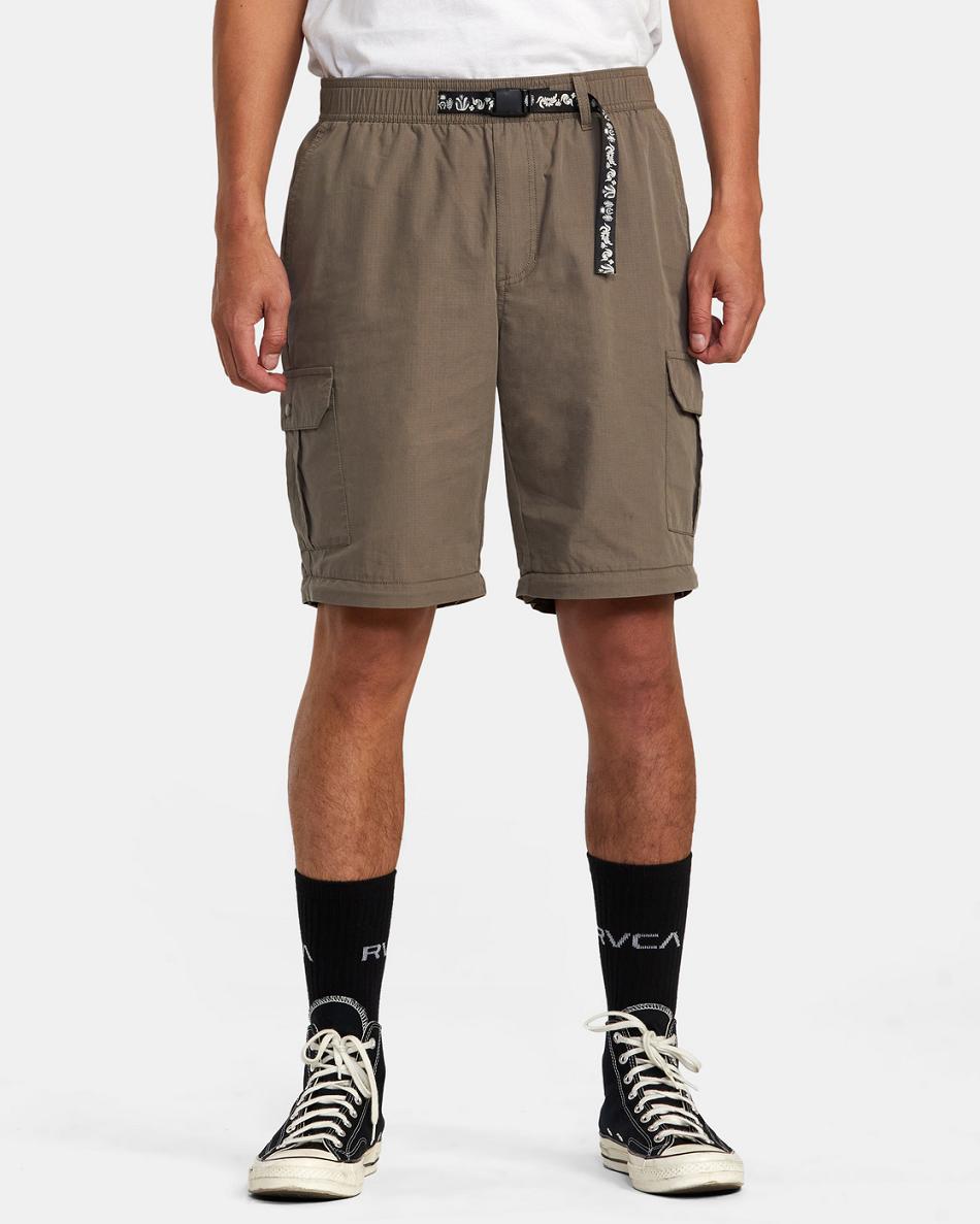 Pantalones Rvca All Time Zip-Off Hombre Mushroom | TCOWZ50459