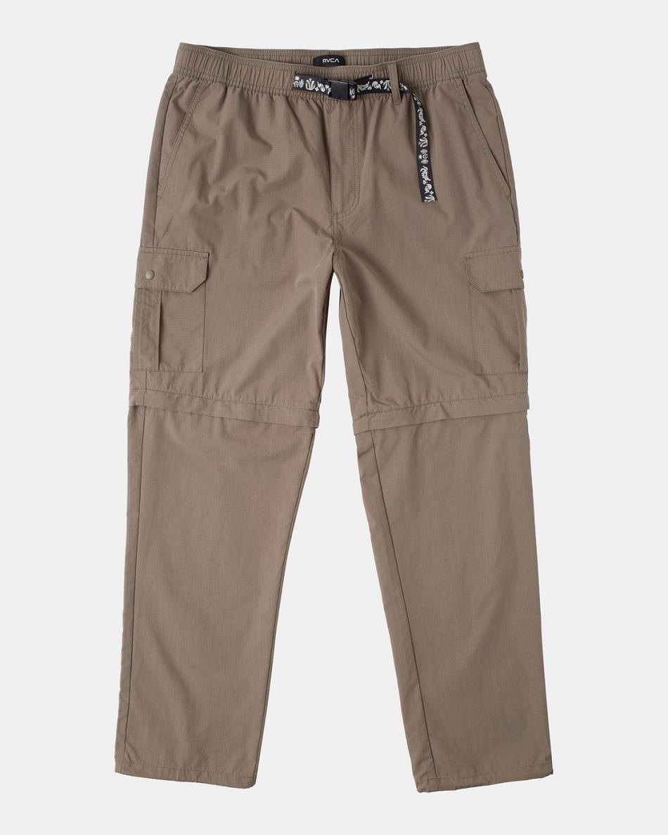 Pantalones Rvca All Time Zip-Off Hombre Mushroom | TCOWZ50459