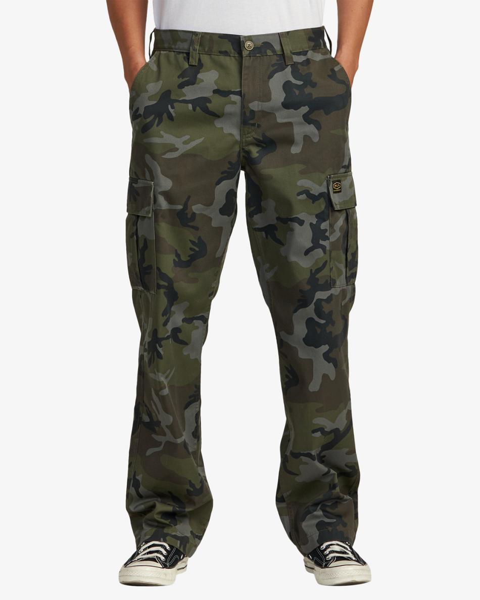 Pantalones Rvca Americana Cargo Hombre Camuflaje | COQAV85044