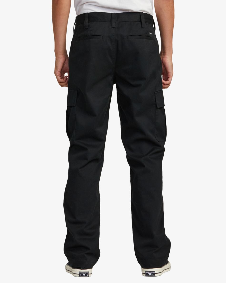 Pantalones Rvca Americana Cargo Hombre Negras | COXBR52005