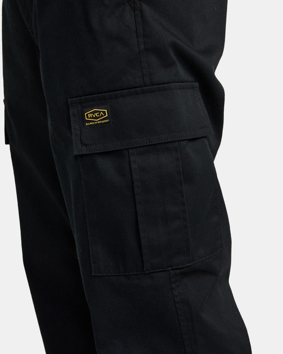 Pantalones Rvca Americana Cargo Hombre Negras | COXBR52005