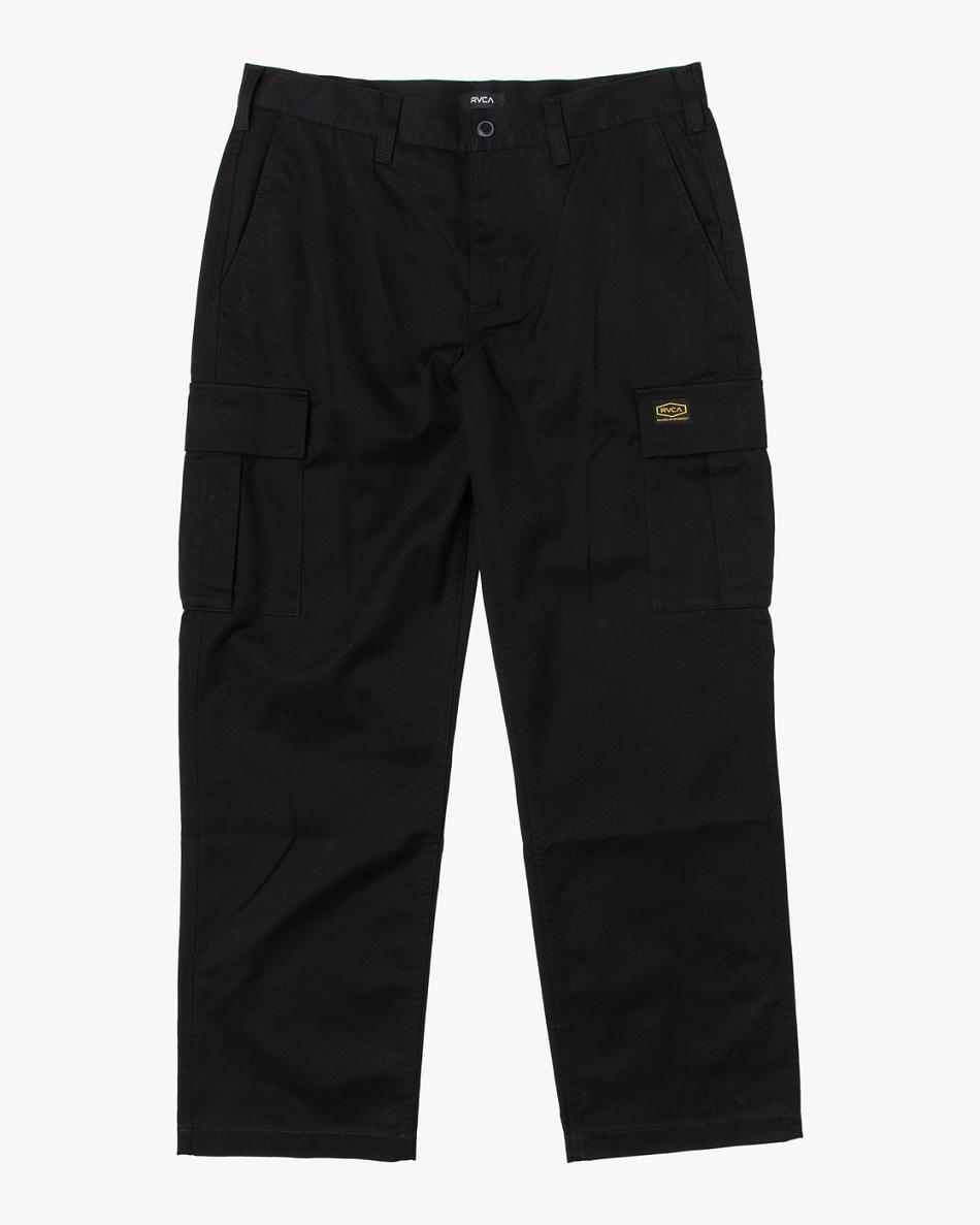 Pantalones Rvca Americana Cargo Hombre Negras | COXBR52005