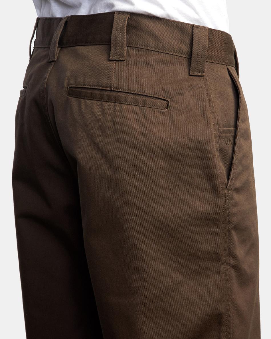 Pantalones Rvca Americana Chino Hombre Chocolate | UCOND99340