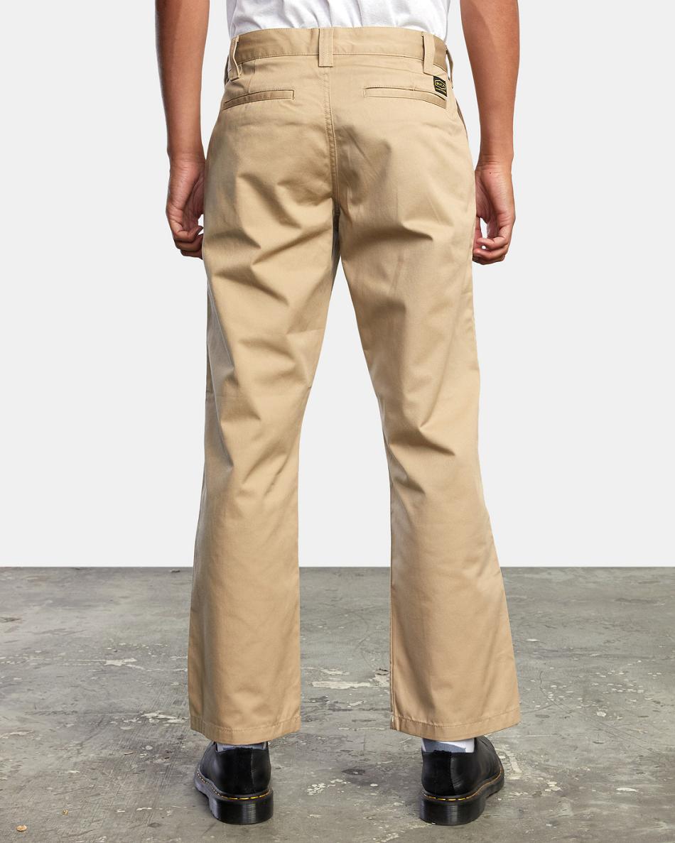 Pantalones Rvca Americana Chino Hombre Kaki | YCOVQ89736