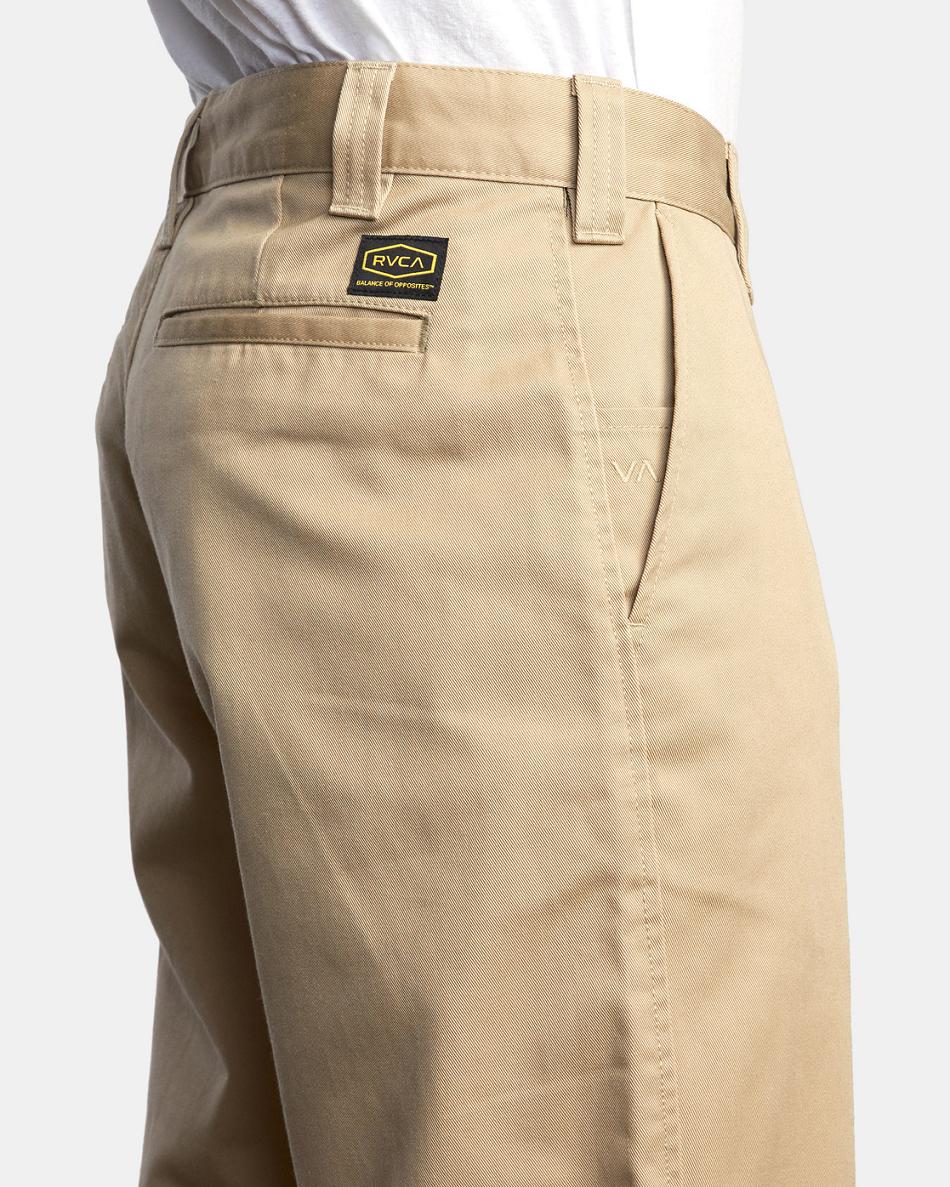 Pantalones Rvca Americana Chino Hombre Kaki | YCOVQ89736