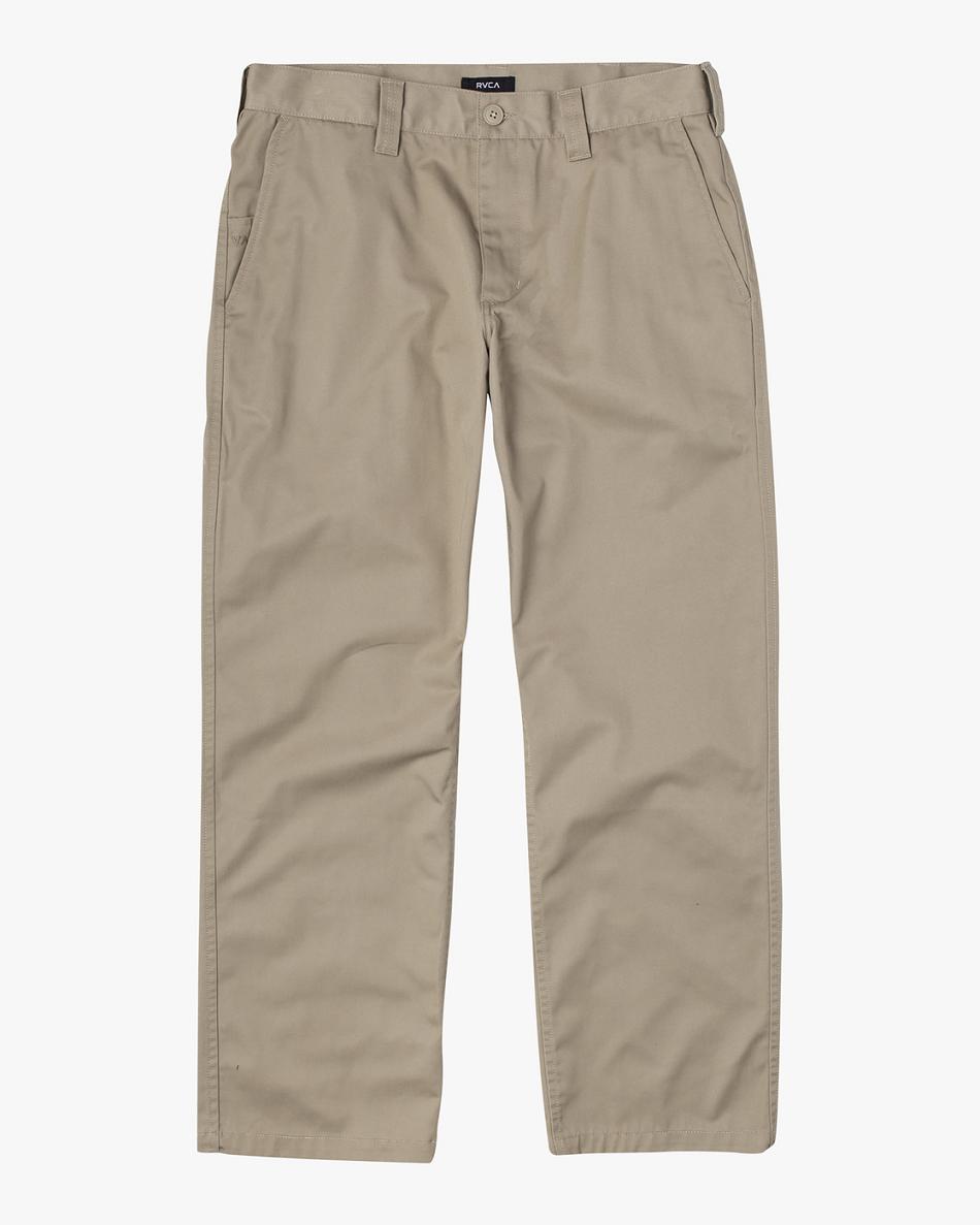 Pantalones Rvca Americana Chino Hombre Kaki | YCOVQ89736