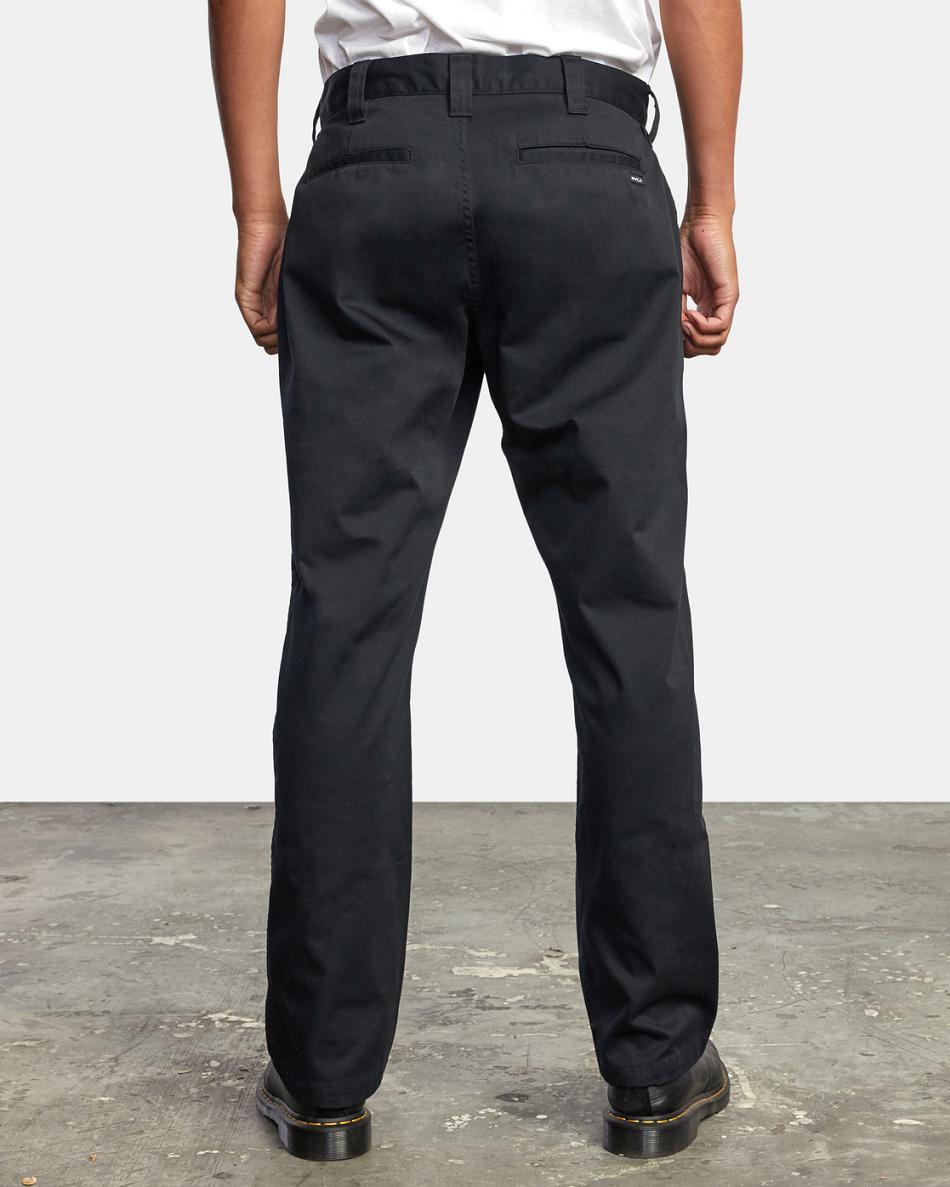 Pantalones Rvca Americana Chino Hombre Negras | CONEJ58477