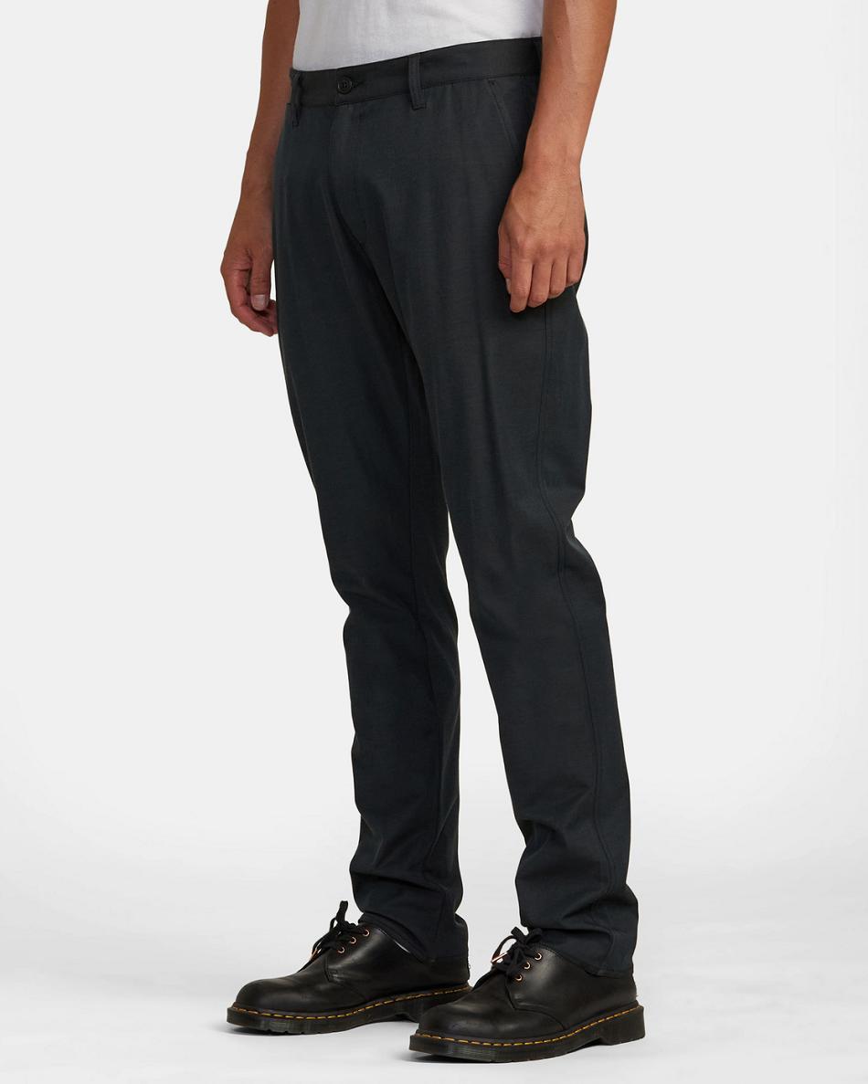 Pantalones Rvca Back In Tech Chinos Hombre Negras | COXBR83275