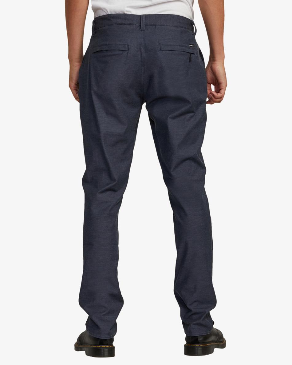 Pantalones Rvca Back In Tech Chinos Hombre Denim Heather | UCOND96024