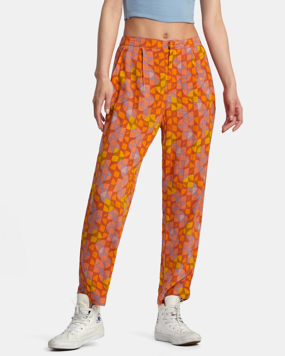 Pantalones Rvca Blip Mujer Sandlewood | COZPD82861