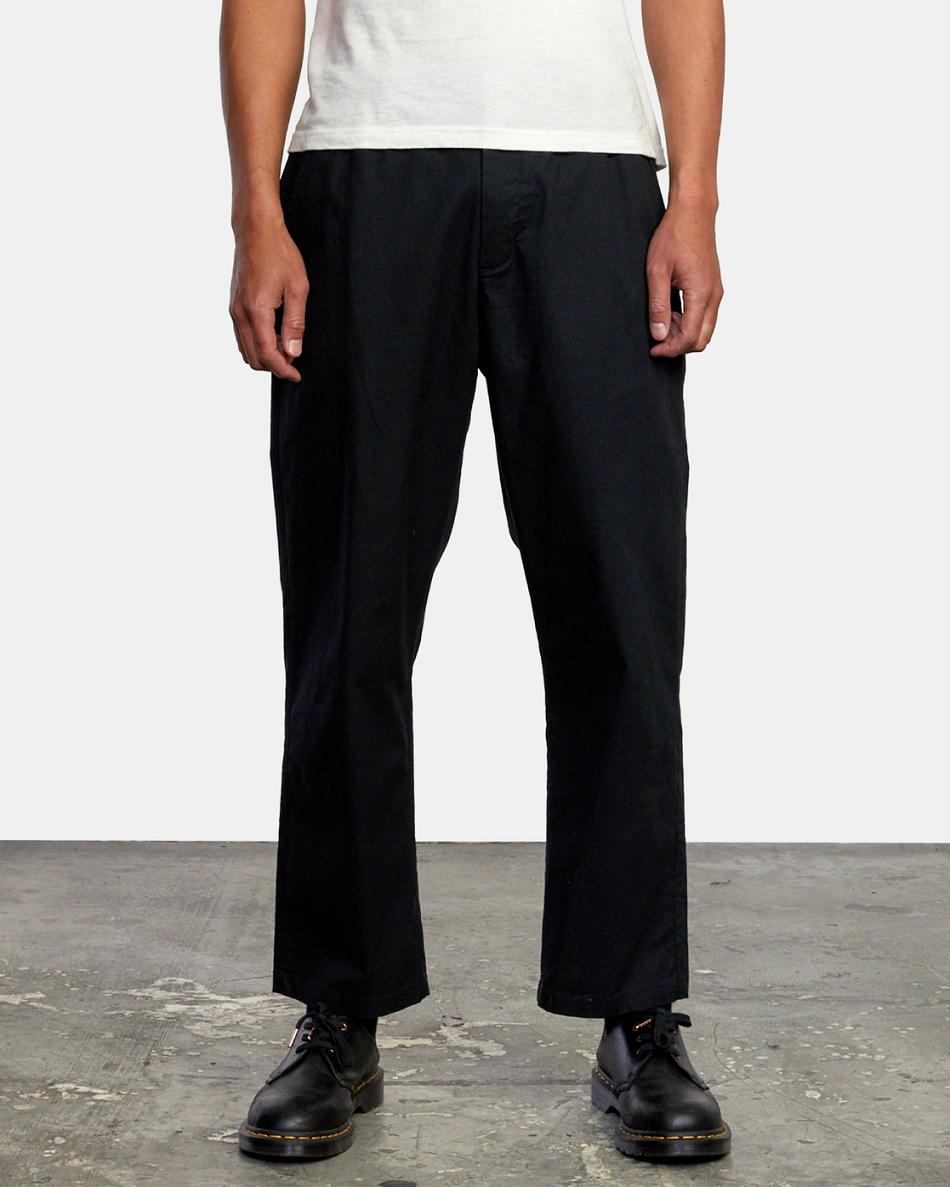 Pantalones Rvca Curren Trouser Hombre Negras | UCOND85792