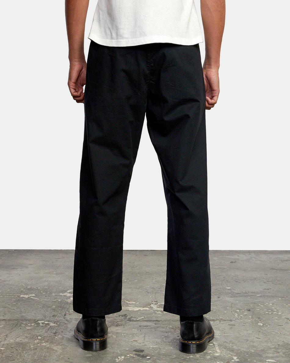 Pantalones Rvca Curren Trouser Hombre Negras | UCOND85792