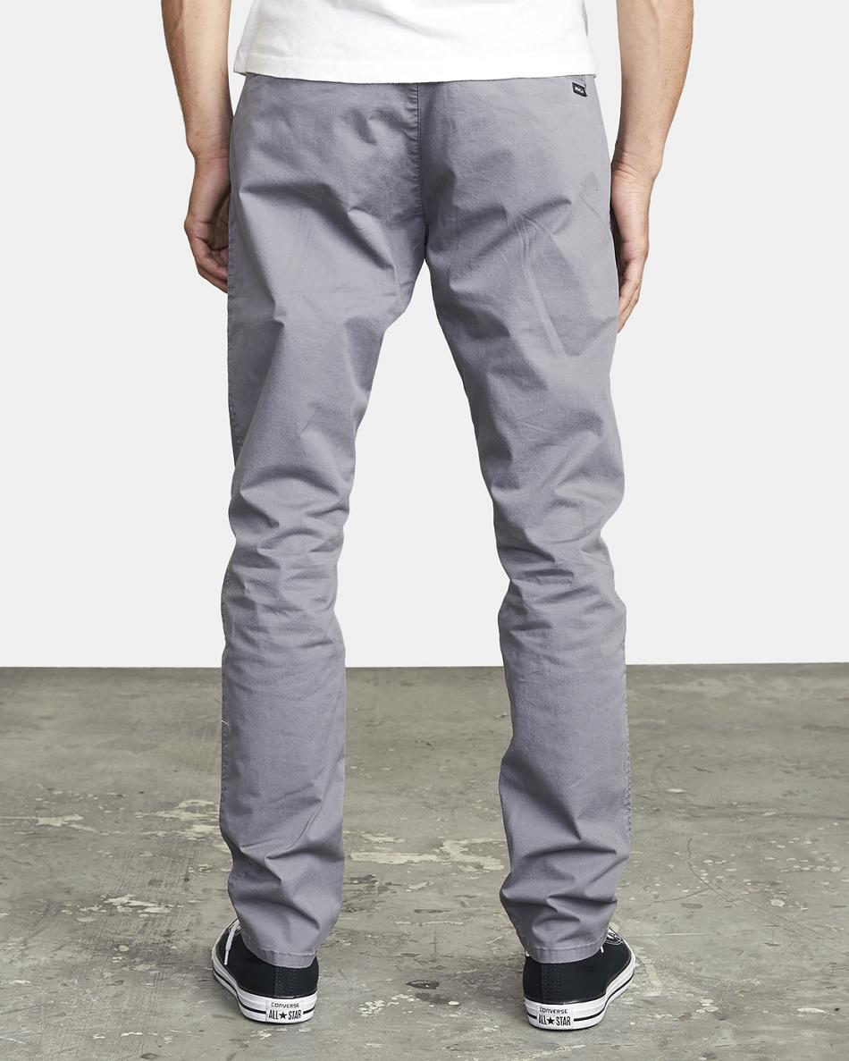 Pantalones Rvca Dagger Slim Fit Chino Hombre Smoke | SCOVO22607