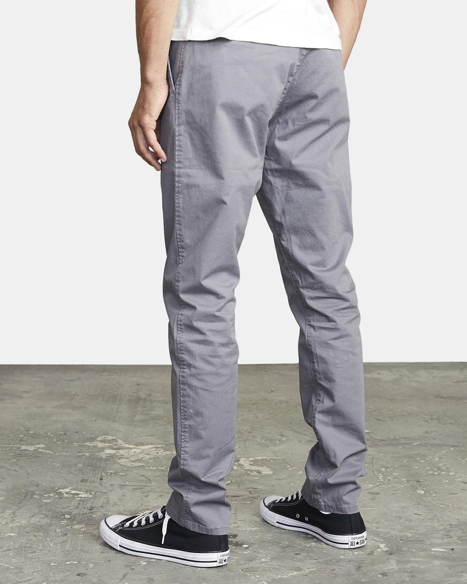 Pantalones Rvca Dagger Slim Fit Chino Hombre Smoke | SCOVO22607