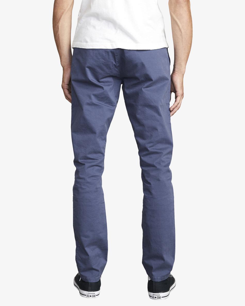 Pantalones Rvca Daggers Chino Hombre Azules | COZDE70664