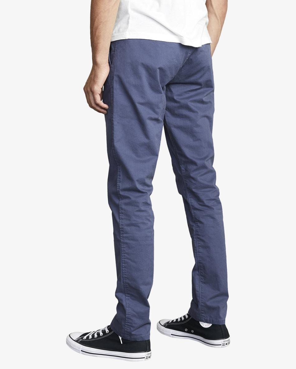 Pantalones Rvca Daggers Chino Hombre Azules | COZDE70664