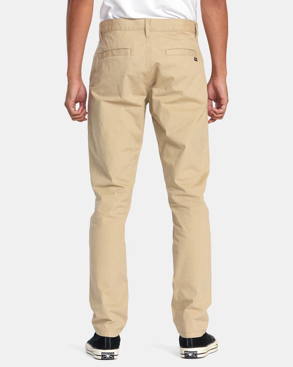 Pantalones Rvca Daggers Chino Hombre Kaki | COXMI16691