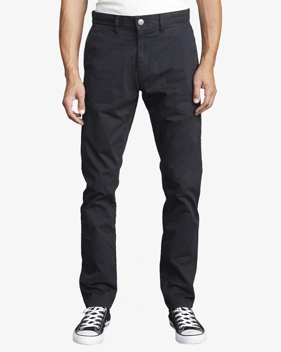 Pantalones Rvca Daggers Chino Hombre Negras | ZCOMJ98306