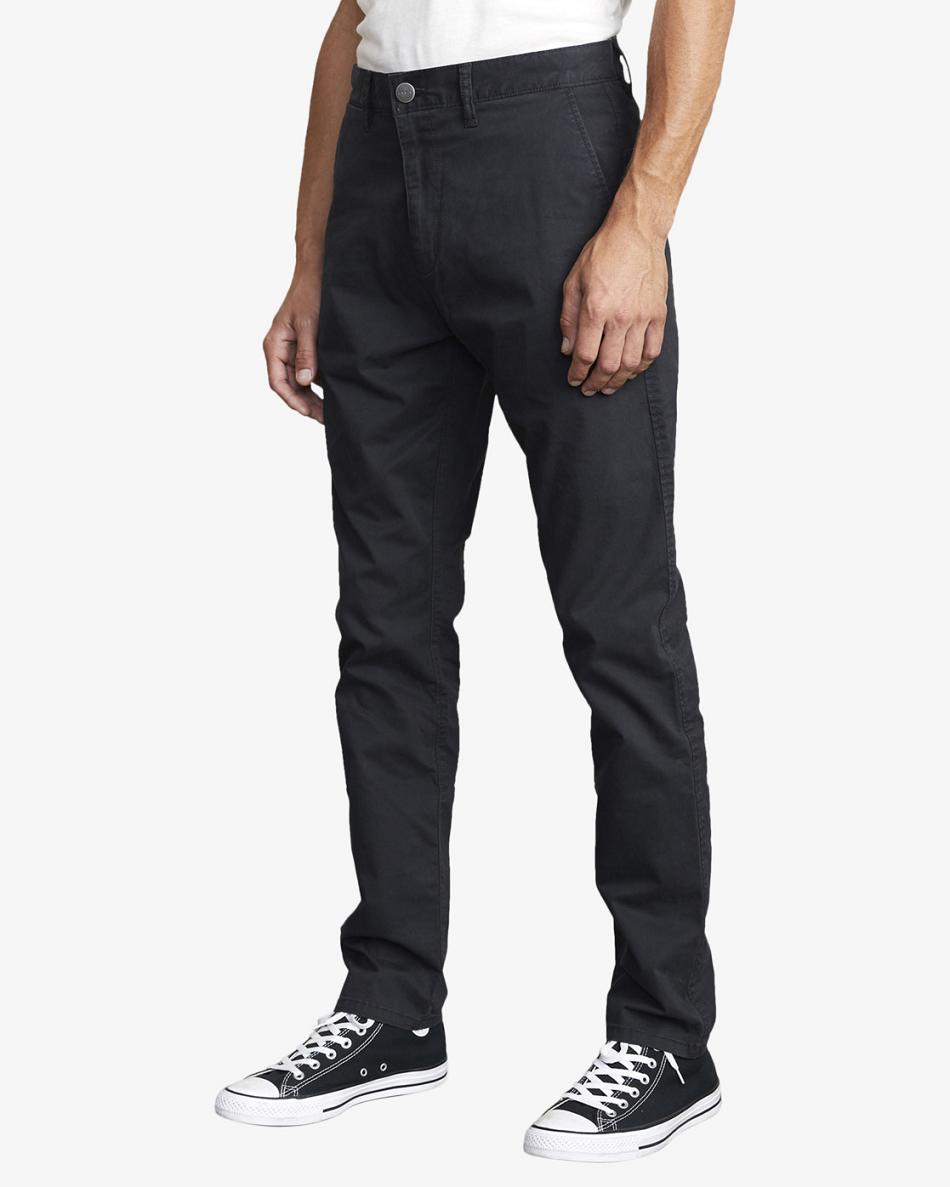 Pantalones Rvca Daggers Chino Hombre Negras | ZCOMJ98306