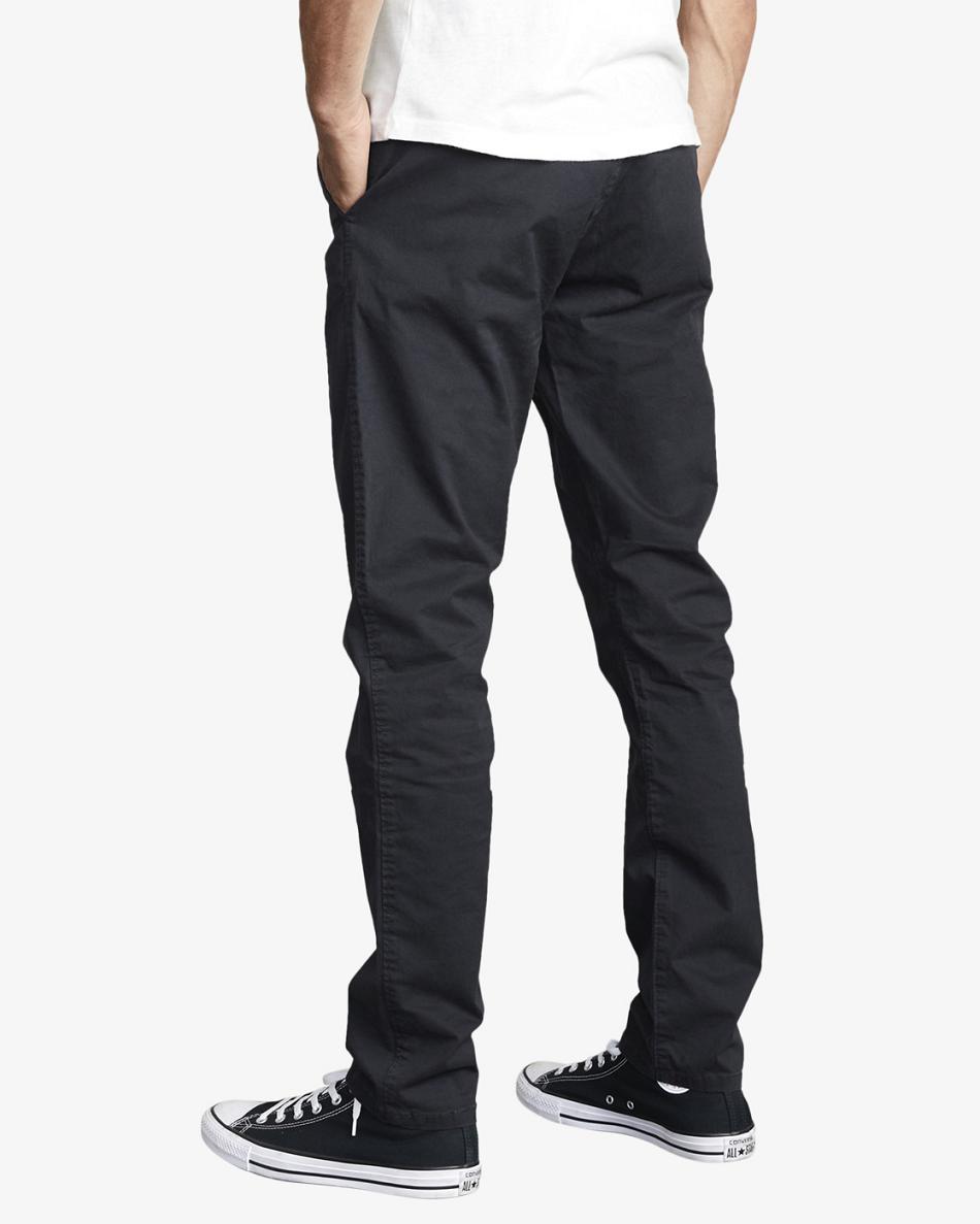 Pantalones Rvca Daggers Chino Hombre Negras | ZCOMJ98306